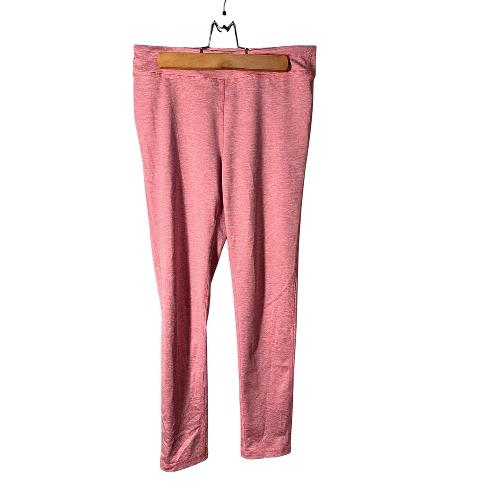Ideology Women's Size XL Leggings Light Pink Heathered Stretch Mid-Rise Pull On